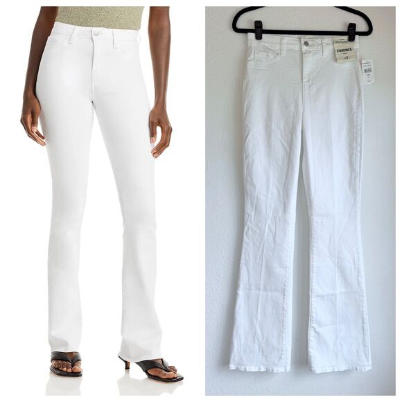 NWT L'AGENCE Selma High Rise Sleek Baby Bootcut Jeans in Blanc White Size 28 - Picture 1 of 14